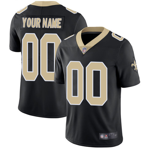 Limited Black Men Home Jersey NFL Customized Football New Orleans Saints Vapor Untouchable->customized nfl jersey->Custom Jersey